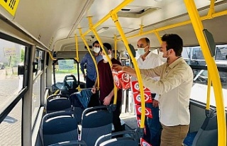 CHP Efeler Gençlik Otobüsleri Bayraklarla Donattı