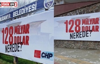 CHP’nin “128 milyar dolar nerede” afişlerine...