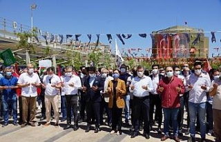 Aydın’da İsrail protestosu