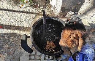 Ocakta unutulan yemek mahalleyi korkuttu