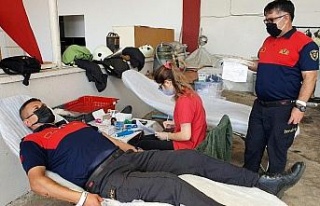 Alev savaşçılarının kan bağışları sürüyor