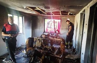 Aydın’da ev yangını