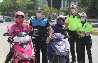 Aydın’da moto kuryeler bilgilendirildi