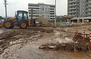 Nazilli’de sağanak yağmur etkili oldu