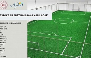 Aydın’a 119 adet halı saha yapılacak