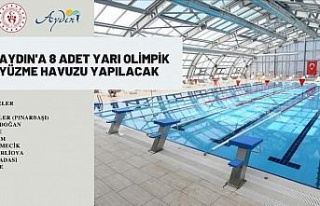 Aydın’a 8 adet yarı olimpik yüzme havuzu yapılacak
