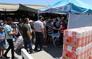 Söke Belediyesi ürettiği unu, vatandaşla buluşturdu