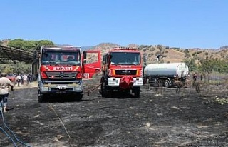 Aydın Büyükşehir Belediyesi İtfaiye ekipleri...