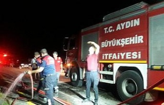 Büyükşehir’den Bozdoğan’daki yangına müdahale