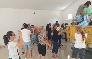 Efeler halkının bağışları yangın bölgesine...