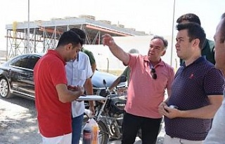 Germencik Belediyesi sosyal tesis için ilk kazmayı...