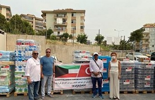 Kuveytlilerden yangın bölgesine yardım