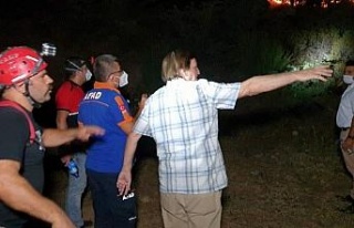 Sadece valinin değil söndürme işçilerinin de...