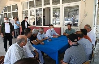 Vali Aksoy, yangınzedeleri ziyaret etti