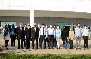 AK Parti Aydın heyeti ADÜ Hastane Başhekimi Bozbaş...