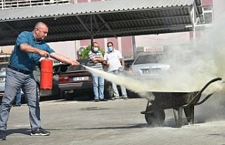 Aydın İl Tarım Müdürlüğü personeline yangın...