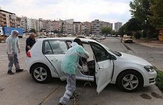 Efeler Belediyesi’nden servis araçlarına dezenfeksiyon