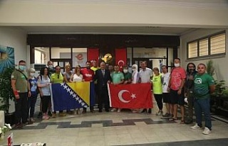 Efeler’in tırmanma duvarına yabancı misafir