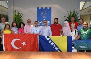 Kuşadası Belediyesi, Bosnalı dağcıları ağırladı