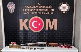 Nazilli’deki evden cephanelik çıktı