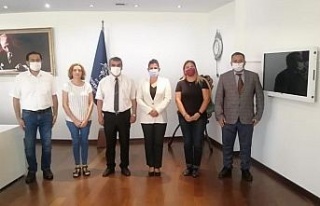 Otizm Derneği yöneticileri Başkan Çerçioğlu...