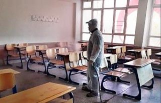 Söke’deki okullarda dezenfeksiyon çalışması