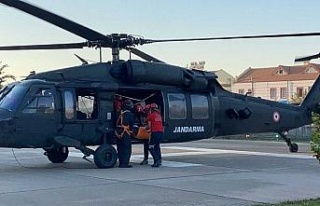 Aydın’dan havalanan helikopter, Fethiye’deki...