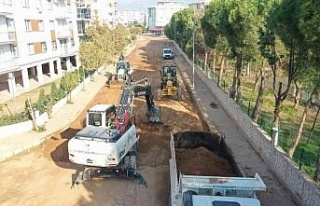 Aydın Büyükşehir Belediyesi yol yapım çalışmalarını...