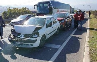 Buharkent’te zincirleme trafik kazası: 1 yaralı