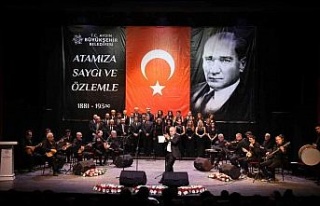 Büyükşehirin Türk Halk Müziği Korosu Atatürk’ü...