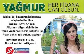 Didimli Yağmur’un adı Giresun’da yaşatıldı