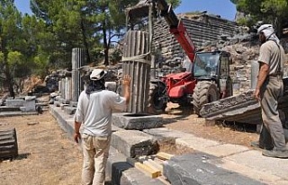 Priene antik kentinde 2021 yılı kazı çalışmaları...