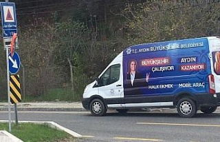 Aydın Büyükşehir’in Halk Ekmek aracına saldırı