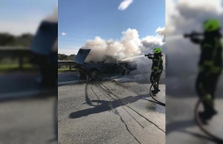 Aydın’da otomobil yangını