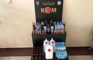 Kuşadası’nda kaçak içki operasyonu