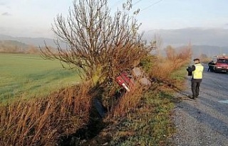 Takla atan otomobilin sürücüsü hayatını kaybetti