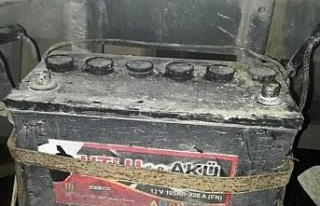 Akü hırsızı fazla kaçamadı