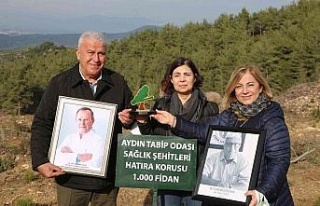 Efeler Belediyesi sağlık kahramanları için hatıra...