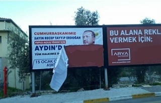 Erdoğan’ın afişlerini yırtan şüpheli serbest...