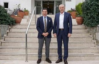 Başkan Atabay, Bodrum Belediye Başkanı Aras ile...