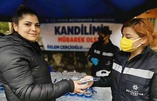 Büyükşehir’den Regaip Kandili’nde helva ikramı