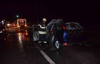 Didim’de alevlere teslim olan otomobil kullanılamaz...