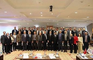 Muğla Oda ve Borsa Başkanları istişare toplantısında...