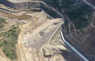 Sarıçay Barajı’ da çalışmalar hız kesmiyor
