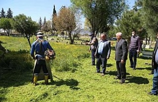 Başkan Atay’dan mezarlıklarda bakım denetimi