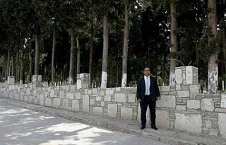 Güzelçamlı Mahallesi Mezarlığı’nda yenileme...