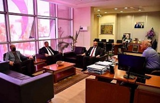 Kaymakam Güney, Başkan Tuncel ile görüştü