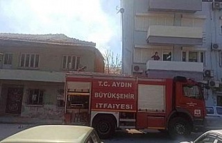 Nazilli’de ev yangını