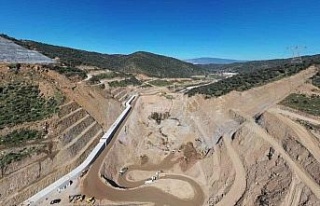 Sarıçay Barajı’ da çalışmalar devam ediyor