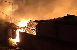 Aydın’da su fabrikasında yangın